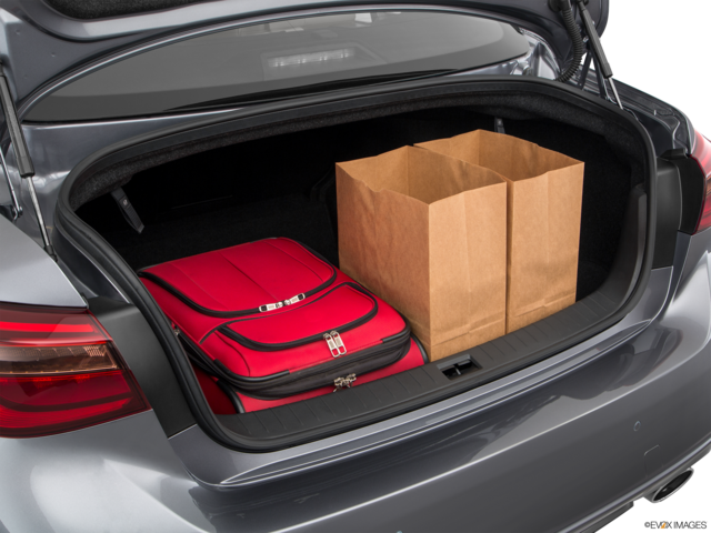 2018 infiniti q50 cargo area with stuff