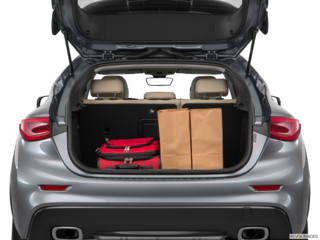 2018 infiniti qx30 cargo area with stuff