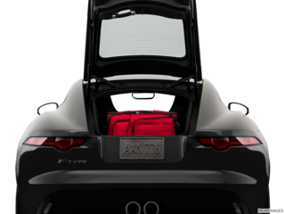 2018 jaguar f-type cargo area with stuff