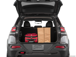 2018 jeep cherokee cargo area with stuff