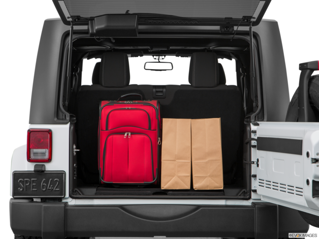 2018 jeep wrangler cargo area with stuff