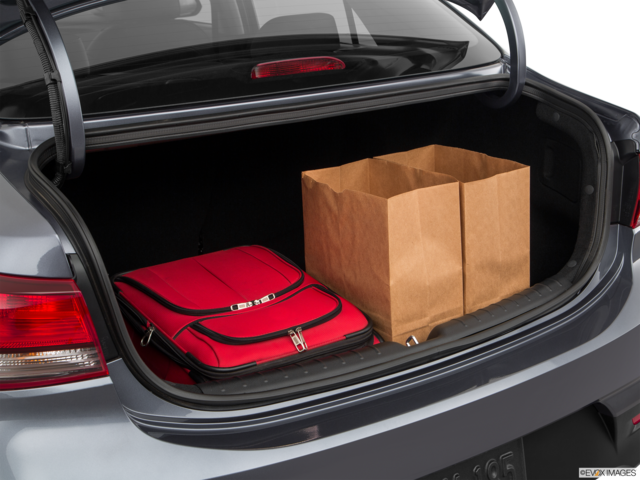2018 kia rio cargo area with stuff