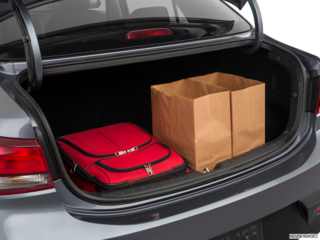 2018 kia rio cargo area with stuff