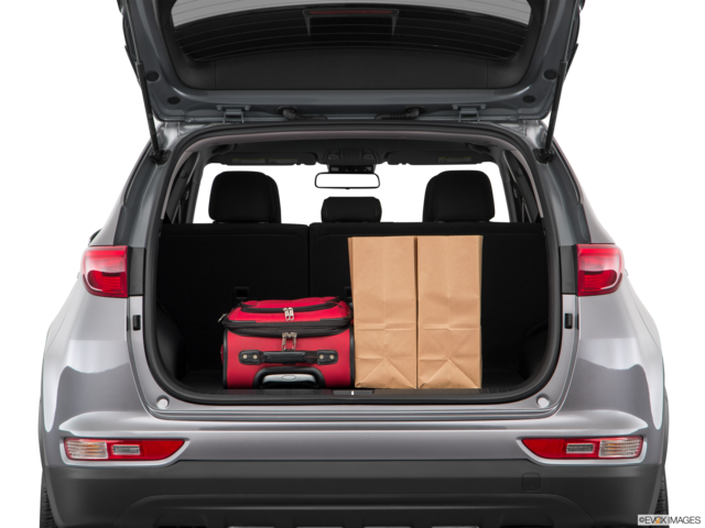 2018 kia sportage cargo area with stuff