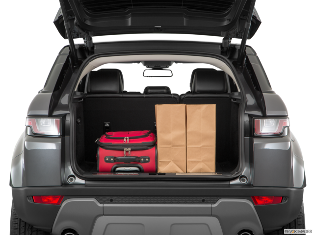 2018 land-rover range-rover-evoque cargo area with stuff