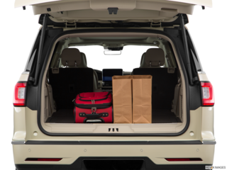 2018 lincoln navigator cargo area with stuff