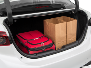 2018 mazda mazda3 cargo area with stuff