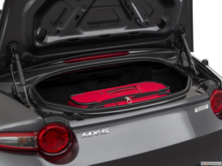 2018 mazda mx-5-miata cargo area with stuff