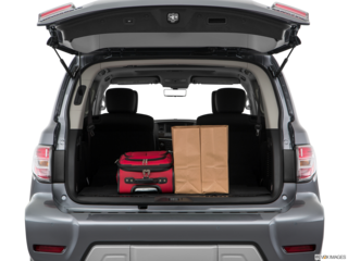 2018 nissan armada cargo area with stuff