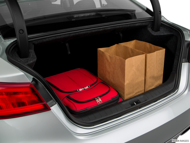 2018 nissan maxima cargo area with stuff