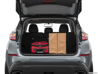 2018 nissan murano cargo area with stuff