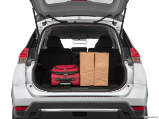 2018 nissan rogue cargo area with stuff