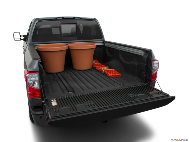 2018 nissan titan cargo area with stuff
