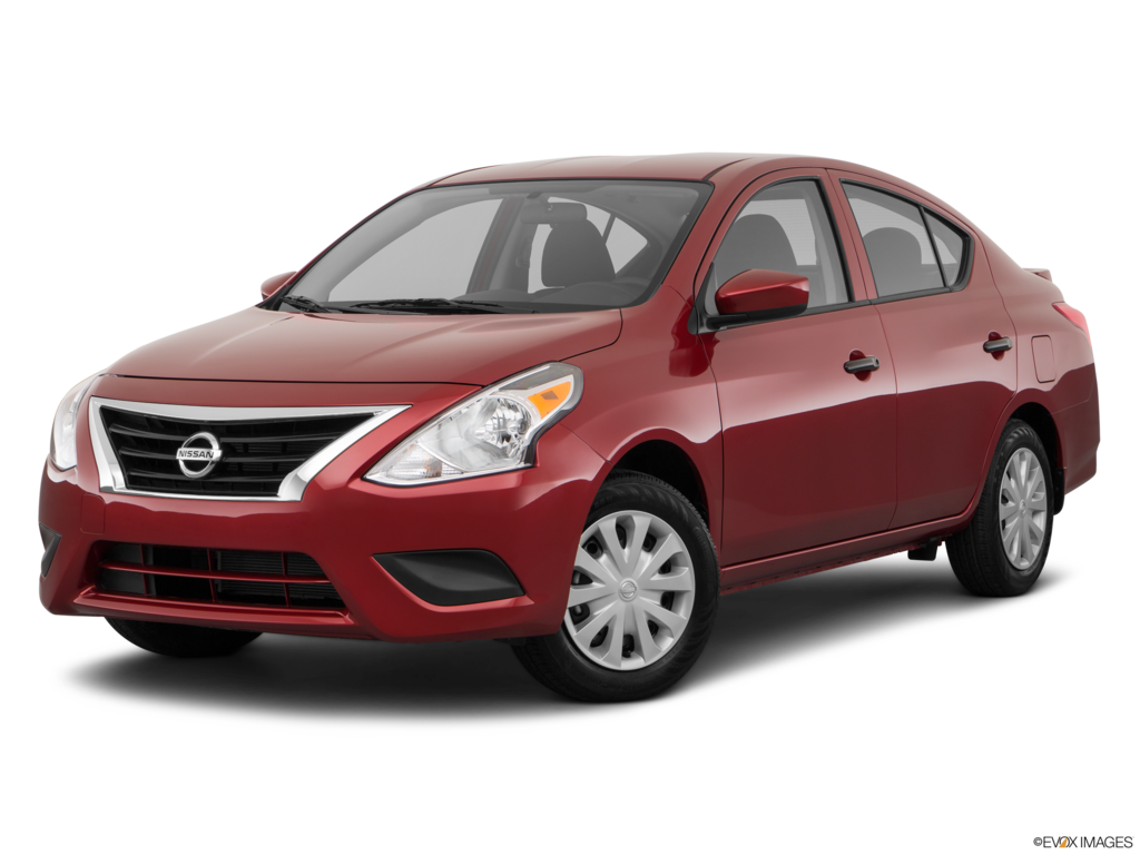 2018 nissan versa angled front