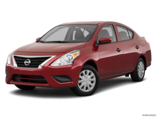 2018 nissan versa angled front