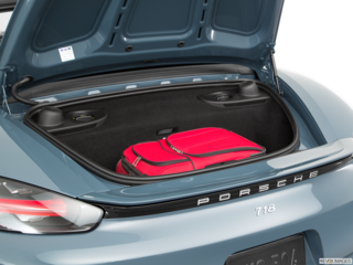 2018 porsche 718-boxster cargo area with stuff