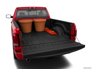 2018 ram 1500 cargo area with stuff