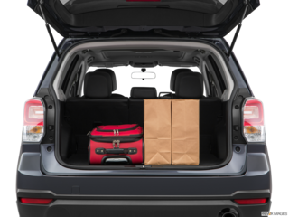 2018 subaru forester cargo area with stuff