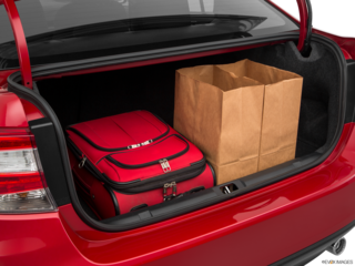 2018 subaru impreza cargo area with stuff