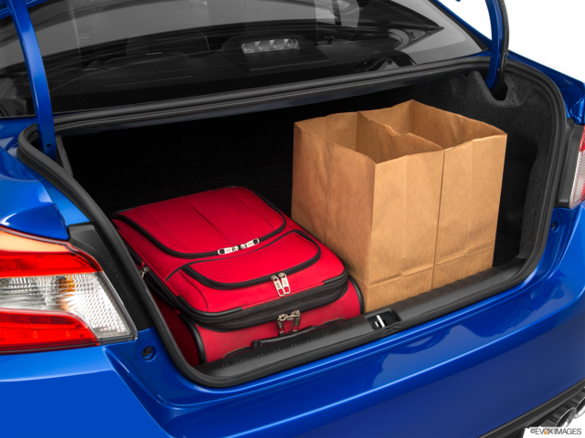 2018 subaru wrx cargo area with stuff