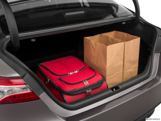 2018 toyota camry-hybrid cargo area with stuff