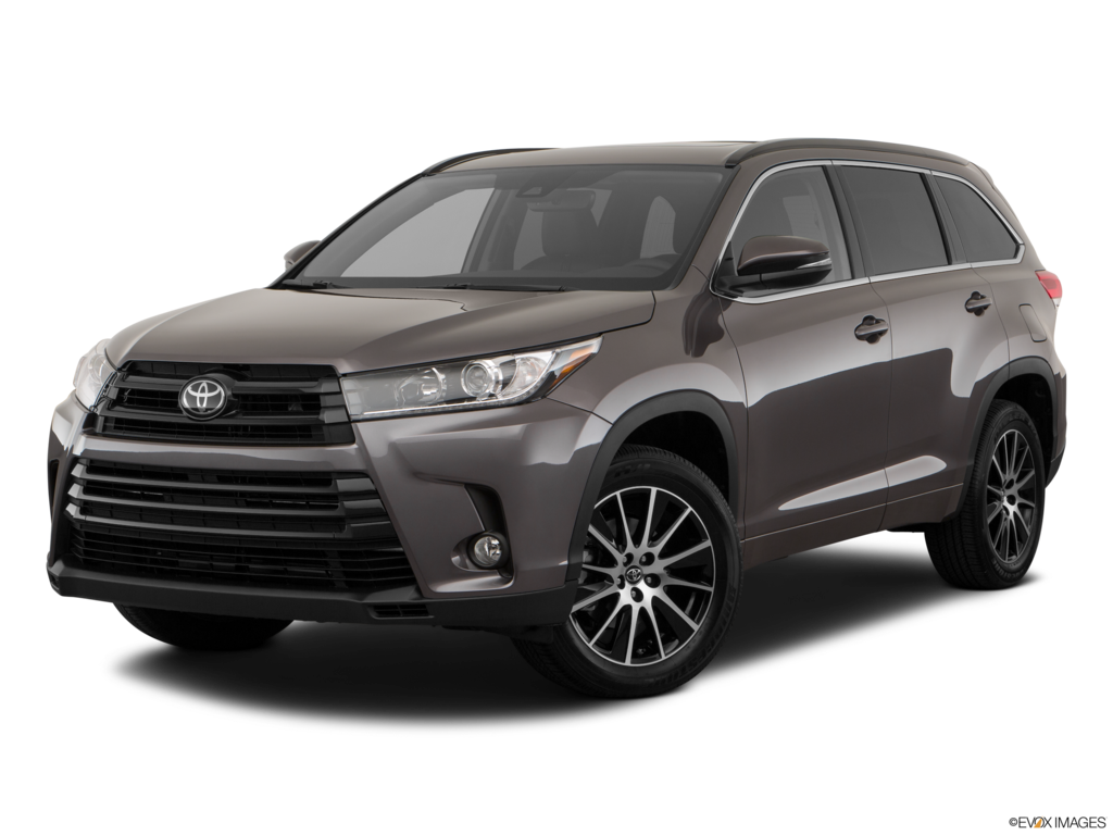 2018 toyota highlander angled front
