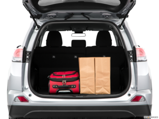 2018 toyota rav4 cargo area with stuff