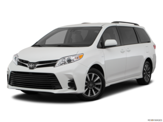 2018 toyota sienna angled front
