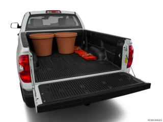 2018 toyota tundra cargo area with stuff