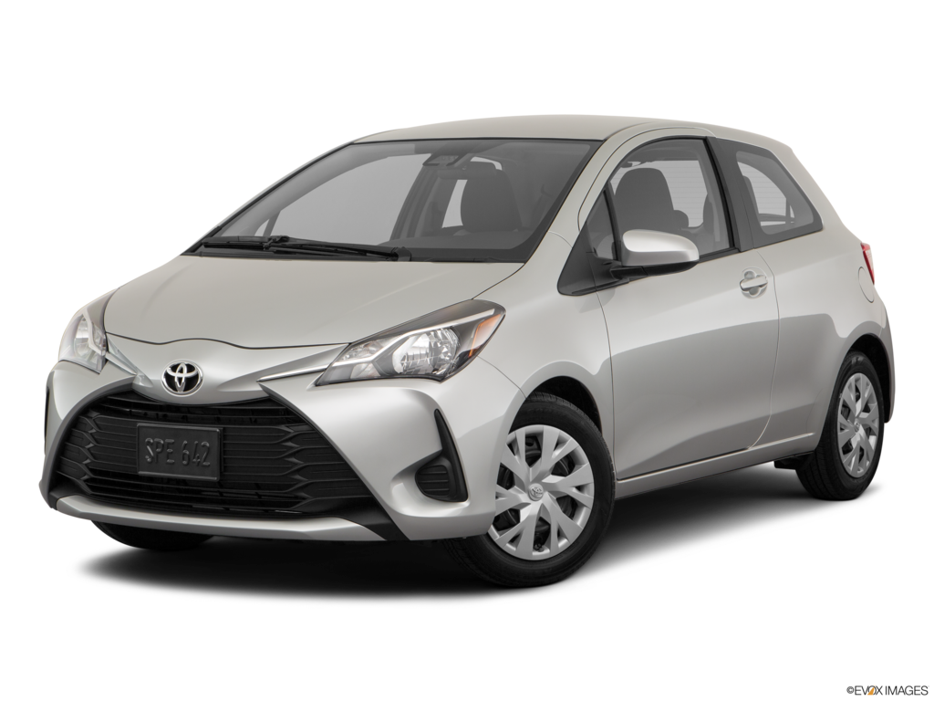 2018 toyota yaris angled front