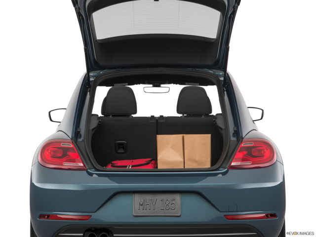 2018 volkswagen beetle cargo area with stuff