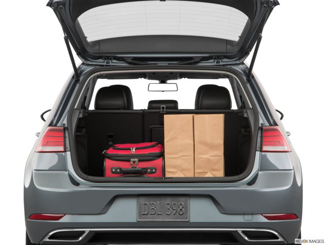 2018 volkswagen golf cargo area with stuff