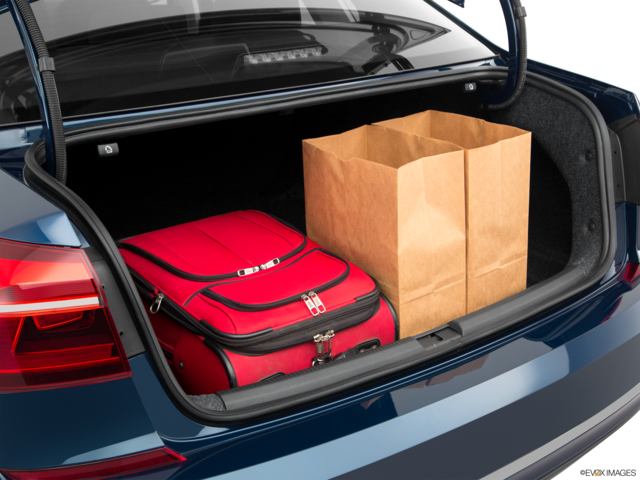 2018 volkswagen passat cargo area with stuff