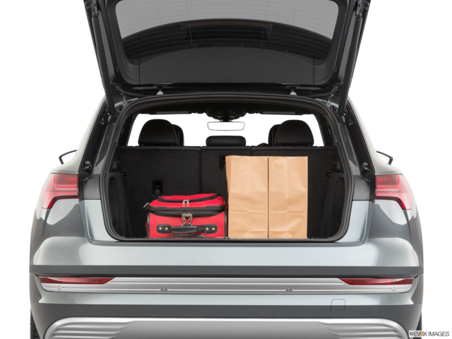 2019 audi e-tron cargo area with stuff