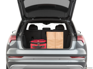 2019 audi e-tron cargo area with stuff