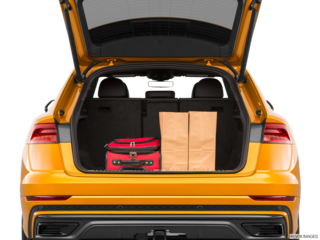 2019 audi q8 cargo area with stuff