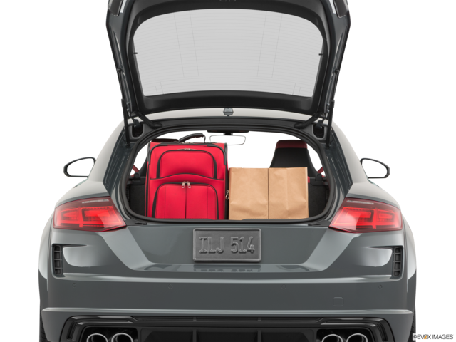 2019 audi tts cargo area with stuff