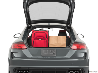 2019 audi tts cargo area with stuff