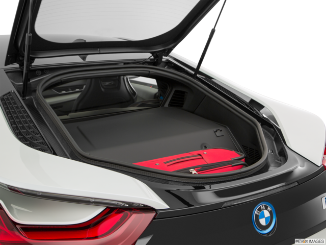 2019 bmw i8 cargo area with stuff