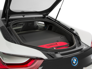 2019 bmw i8 cargo area with stuff