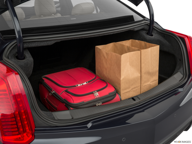 2019 cadillac cts cargo area with stuff