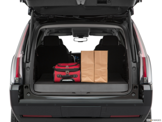 2019 cadillac escalade cargo area with stuff