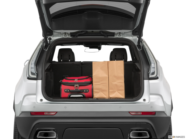 2019 cadillac xt4 cargo area with stuff