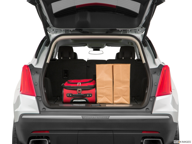 2019 cadillac xt5 cargo area with stuff
