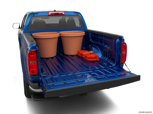 2019 chevrolet colorado cargo area with stuff