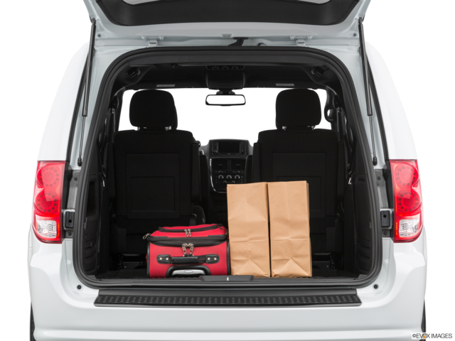 2019 dodge grand-caravan cargo area with stuff