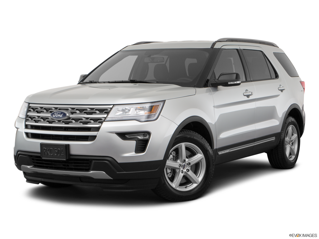 2019 ford explorer angled front