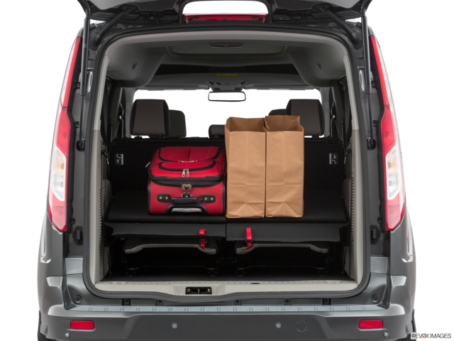 2019 ford transit-connect cargo area with stuff