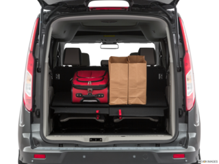 2019 ford transit-connect cargo area with stuff