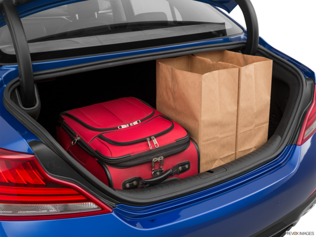 2019 genesis g70 cargo area with stuff